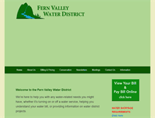 Tablet Screenshot of fernvalleywater.com